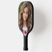 Gepersonaliseerd afbeelding modern script Naam lie Pickleball Paddle (Links)