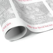 Gepersonaliseerd Afbeelding- of fotobericht met op Cadeaupapier (Rol Hoek)