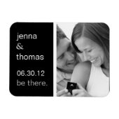 Gepersonaliseerd afbeelding Sla de datummagneet op Magneet (Horizontaal)