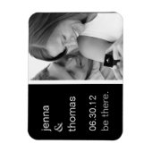 Gepersonaliseerd afbeelding Sla de datummagneet op Magneet (Verticaal)