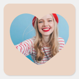 Gepersonaliseerd afbeelding sticker hart