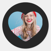 Gepersonaliseerd afbeelding sticker hart