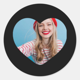 Gepersonaliseerd afbeelding sticker hart