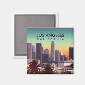 Gepersonaliseerd Afbeelding van Downtown L.A. Cali Magneet (Voorkant / Achterkant)