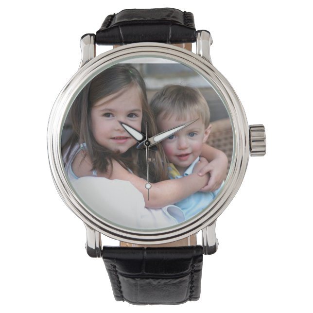 Gepersonaliseerd Afbeelding volgen Horloge (Voorkant)