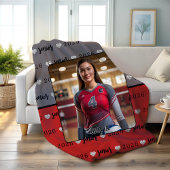 Gepersonaliseerd Afbeelding Volleybal Senior Afstu Fleece Deken