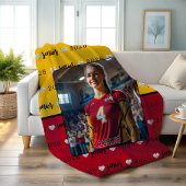 Gepersonaliseerd Afbeelding Volleybal Senior Afstu Fleece Deken