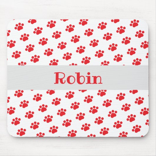 Gepersonaliseerd afdrukpatroon rode onderbroek muismat (Voorkant)
