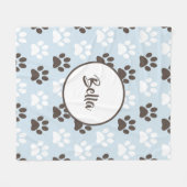 Gepersonaliseerd afdrukpatroon voor Paw Fleece Deken (Voorkant (Horizontaal))
