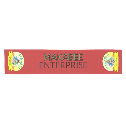 Gepersonaliseerd afgedrukt korte tafelloper (Horizontaal)