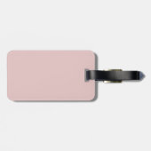 Gepersonaliseerd afgelost Blush roze Christelijk g Bagagelabel (Achterkant horizontaal)