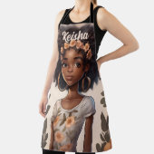 Gepersonaliseerd Afrikaans Amerikaans Meisje Schor Schort (Insitu)