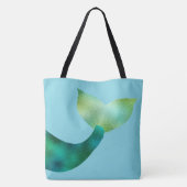 Gepersonaliseerd Afrikaans-Amerikaanse Zeemeermin  Tote Bag (Achterkant)