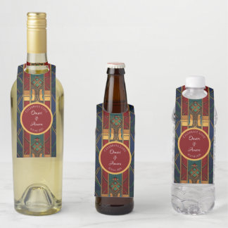 Gepersonaliseerd Afrikaans bruiloft fles Label