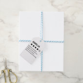 Gepersonaliseerd afscheidscadeau - Grappige 4-ster Cadeaulabel (Met Touw)
