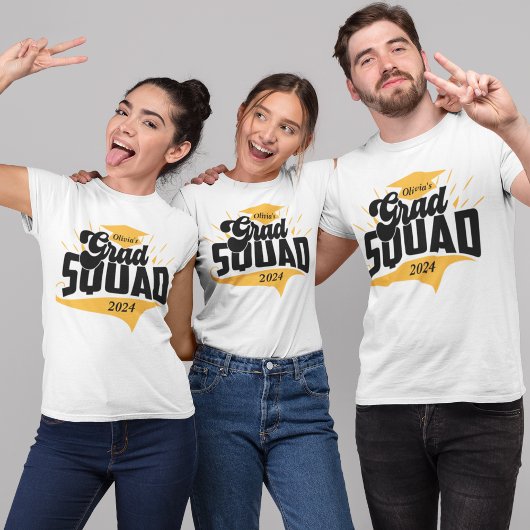 Gepersonaliseerd Afstudeerder Squad Matching Famil T-shirt