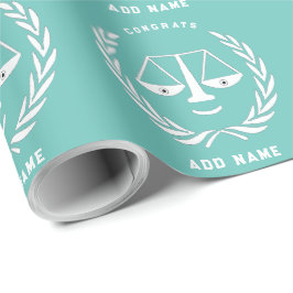 Gepersonaliseerd Afstudeerder van rechtenschool Cadeaupapier