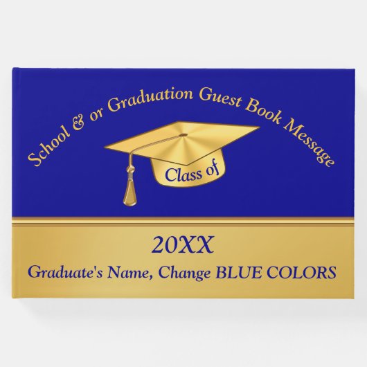 Gepersonaliseerd afstudeerfeest gastenboek (Voorkant)