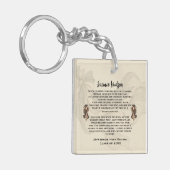Gepersonaliseerd afstudeergedicht sleutelhanger (Voorkant Links)