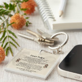 Gepersonaliseerd afstudeergedicht sleutelhanger (Voorkant Rechts)