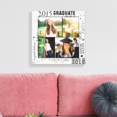 Gepersonaliseerd Afstuderen 2015 Foto collage Canvas Afdruk (Insitu (Woonkamer))