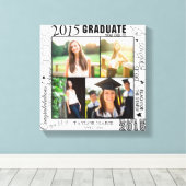 Gepersonaliseerd Afstuderen 2015 Foto collage Canvas Afdruk (Insitu (Houten vloer))