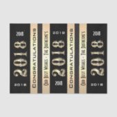 Gepersonaliseerd Afstuderen 2018 met uw familienaa Tissuepapier (Voorkant)