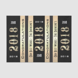 Gepersonaliseerd Afstuderen 2018 met uw familienaa Tissuepapier