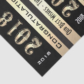 Gepersonaliseerd Afstuderen 2018 met uw familienaa Tissuepapier (Detail)