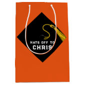 Gepersonaliseerd Afstuderen 2022 Middelgrote Gift  Medium Cadeauzakje (Voorkant)