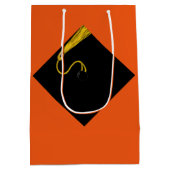 Gepersonaliseerd Afstuderen 2022 Middelgrote Gift  Medium Cadeauzakje (Achterkant)