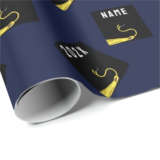 Gepersonaliseerd Afstuderen 2025 cadeau Cadeaupapier (Rol Hoek)