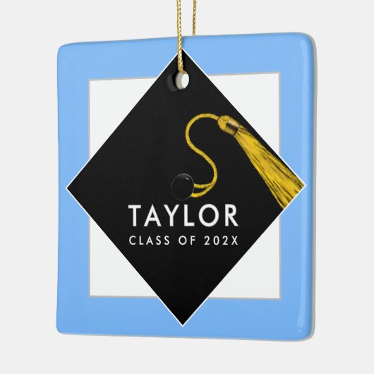 Gepersonaliseerd Afstuderen 2025 cadeau Keramisch Ornament (Links)