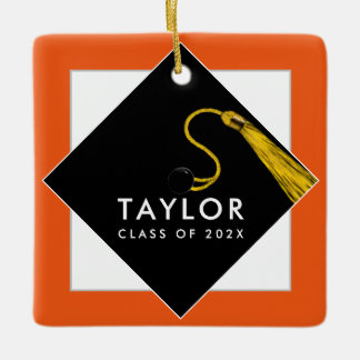 Gepersonaliseerd Afstuderen 2025 Gift Metal Orname Keramisch Ornament
