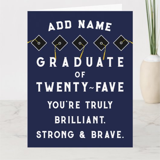 Gepersonaliseerd Afstuderen 2025 Kaart (Voorkant)