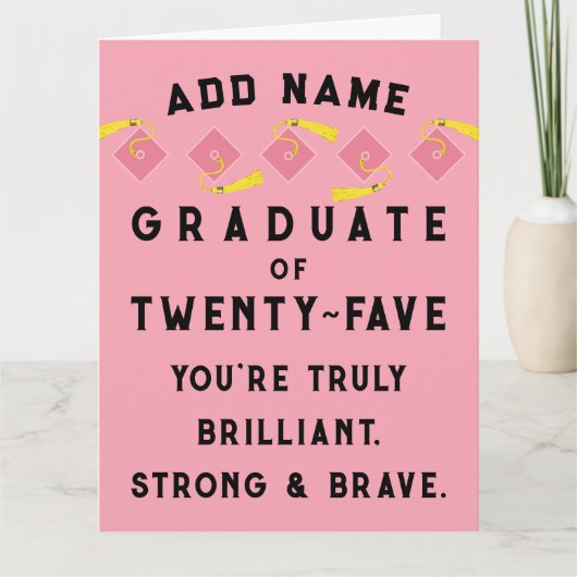 Gepersonaliseerd Afstuderen 2025 Kaart (Voorkant)