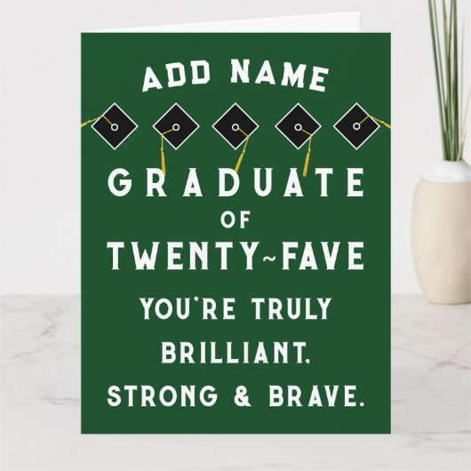 Gepersonaliseerd Afstuderen 2025 Kaart (Voorkant)