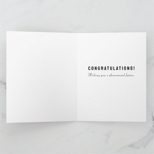 Gepersonaliseerd Afstuderen 2025 Kaart (Binnen)