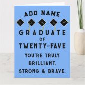 Gepersonaliseerd Afstuderen 2025 Kaart (Voorkant)