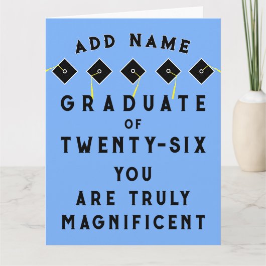 Gepersonaliseerd Afstuderen 2025 Kaart (Voorkant)