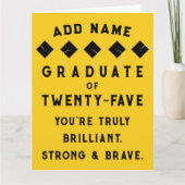 Gepersonaliseerd Afstuderen 2025 Kaart (Voorkant)