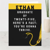 Gepersonaliseerd Afstuderen 2025 Kaart (Voorkant)