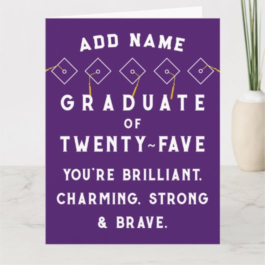 Gepersonaliseerd Afstuderen 2025 Kaart (Voorkant)