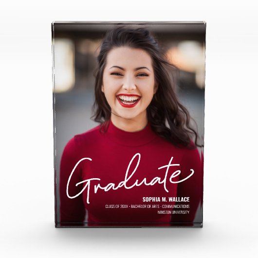 Gepersonaliseerd Afstuderen Afstuderen manuscript  Fotoblokken (Voorkant)