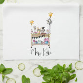 Gepersonaliseerd Afstuderen Bar Winkelwagen Casual Theedoek (Gevouwen)