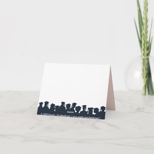 Gepersonaliseerd Afstuderen bedankkaart (koraal) (Achterkant)