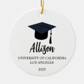 Gepersonaliseerd Afstuderen cadeau, Afstuderen Orn Keramisch Ornament (Voorkant)