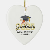 Gepersonaliseerd Afstuderen cadeau - Klasse van 20 Keramisch Ornament (Rechts)