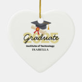 Gepersonaliseerd Afstuderen cadeau - Klasse van 20 Keramisch Ornament (Achterkant)