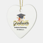 Gepersonaliseerd Afstuderen cadeau - Klasse van 20 Keramisch Ornament (Links)